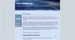 Desktop Screenshot of lbocapitalcorp.com