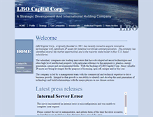 Tablet Screenshot of lbocapitalcorp.com